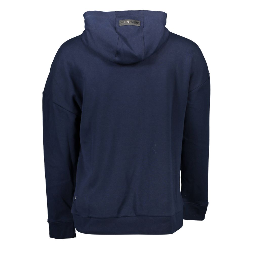 Blauer Baumwollpullover
