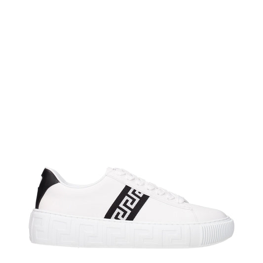 Weiße Ledersneaker
