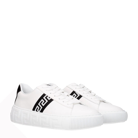 Weiße Ledersneaker