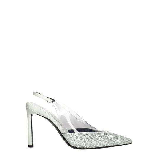 Green Satin High Heel Pumps