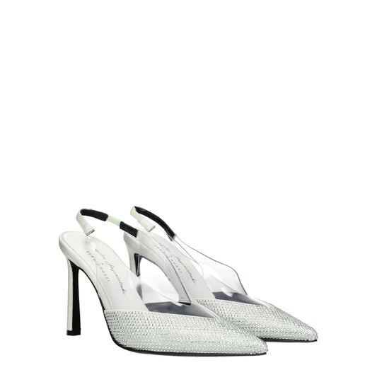 Green Satin High Heel Pumps