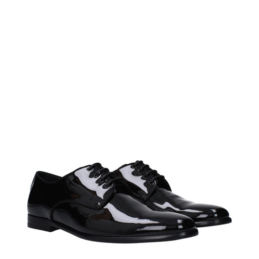 Black Leather Oxfords And Derbies