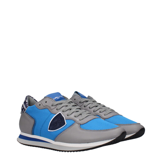 Blue Fabric Low Tops