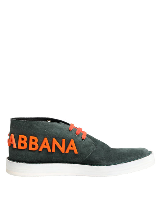 Grüne Derby Logo Casual Herren Sneakers Schuhe