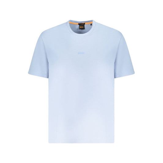 Blaues Herren-T-Shirt aus Baumwolle