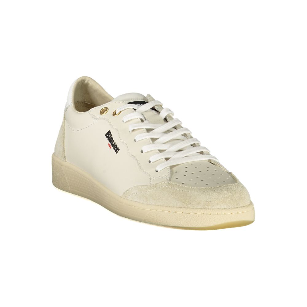 Weiße Leder Herren Sneaker
