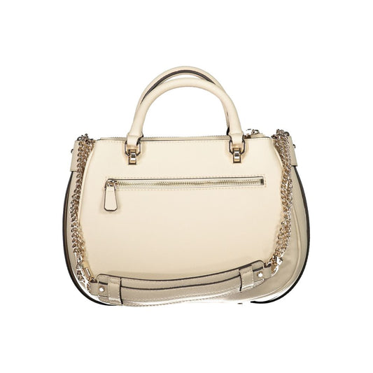 Beige Polyethylen Handtasche