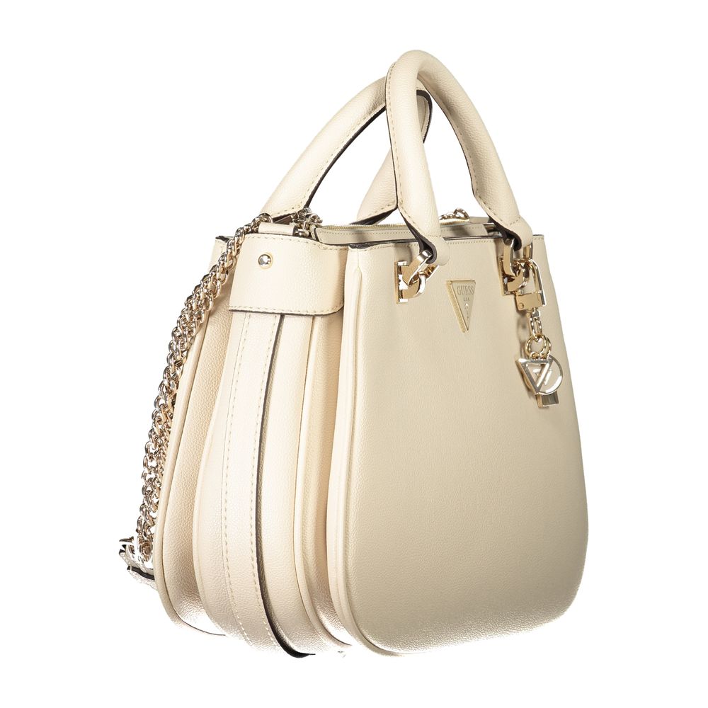 Beige Polyethylen Handtasche