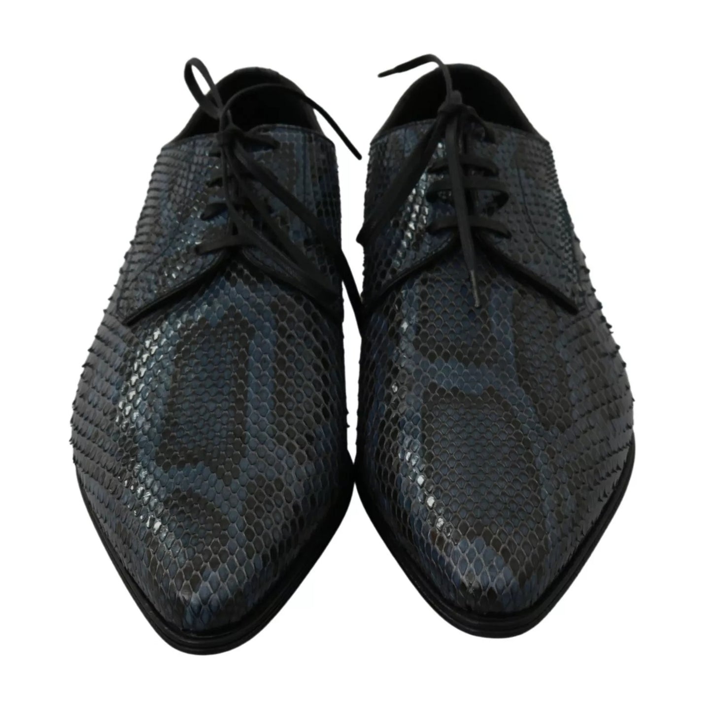 Blaue Pythonleder-Schlangenlederschuhe