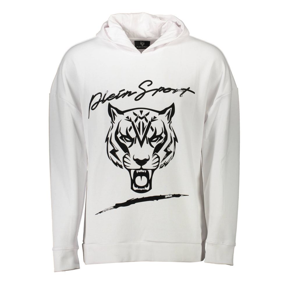 Weißer Baumwollpullover