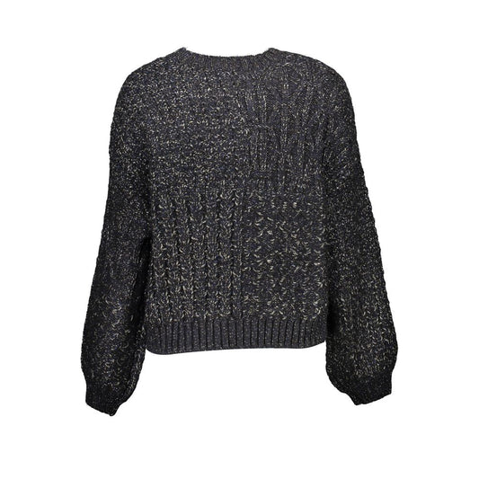 Schwarzer Polyesterpullover