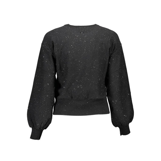 Schwarzer Polyesterpullover