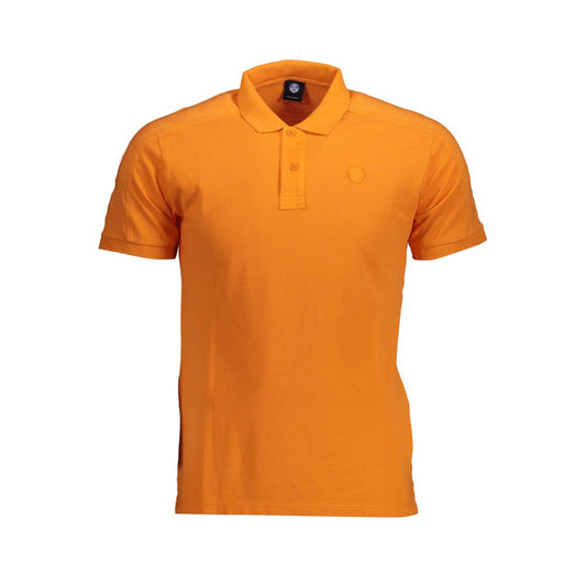 Oranges Poloshirt aus Baumwolle
