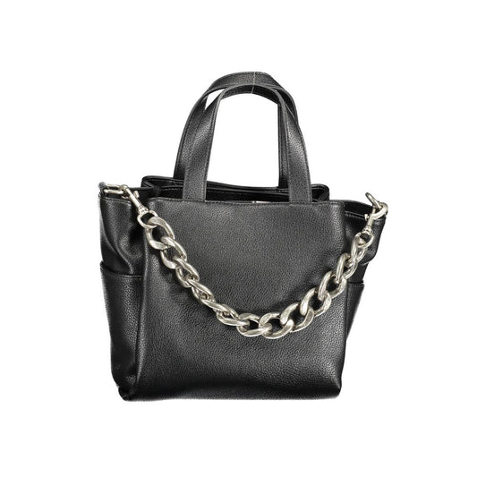 Schwarze Handtasche aus Polyethylen