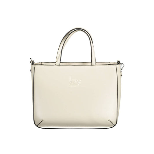 Weiße PVC-Handtasche