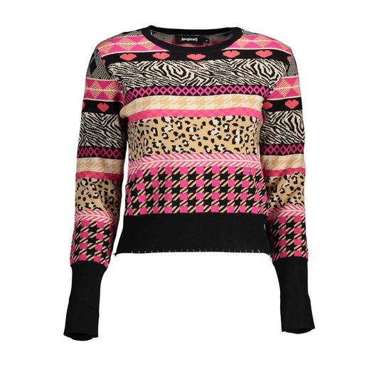 Schwarzer Polyesterpullover
