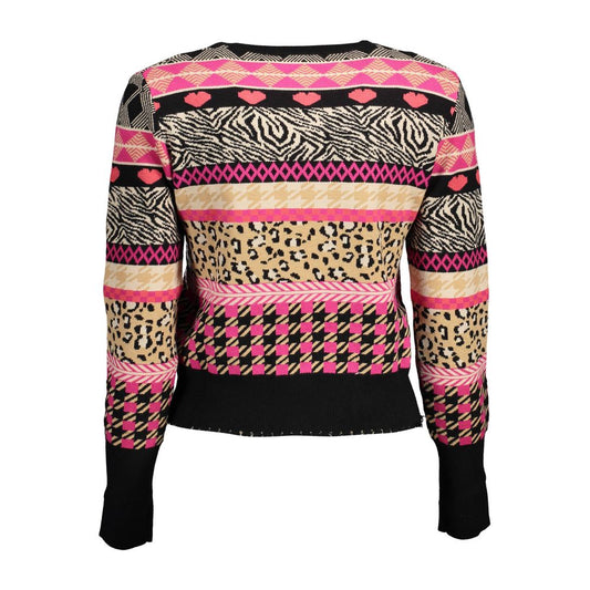 Schwarzer Polyesterpullover