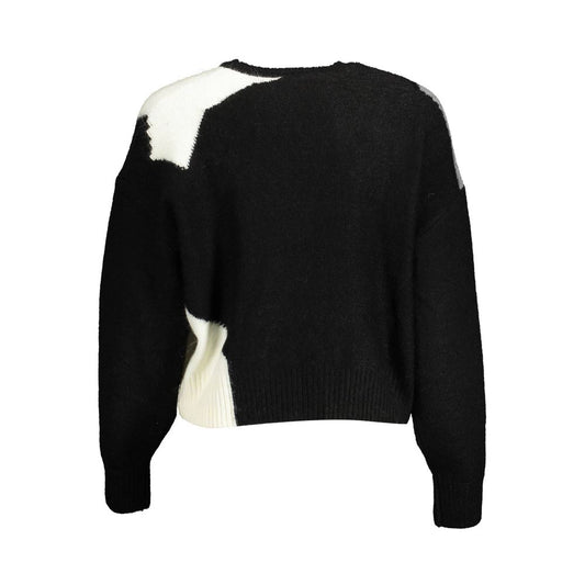 Schwarzer Polyesterpullover