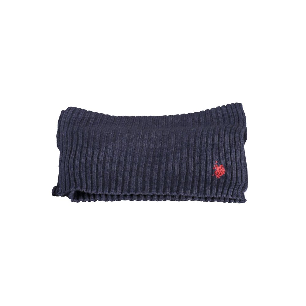 Blauer Wollschal