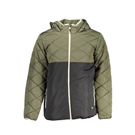 Grüne Polyesterjacke