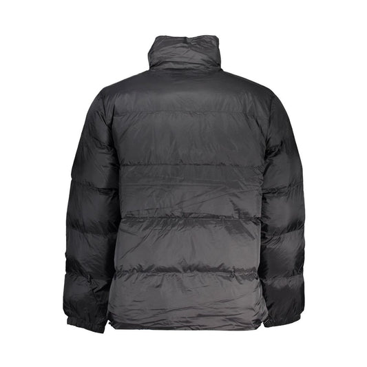 Schwarze Polyesterjacke
