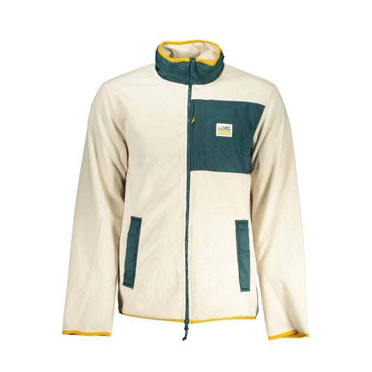 Beigefarbener Polyesterpullover