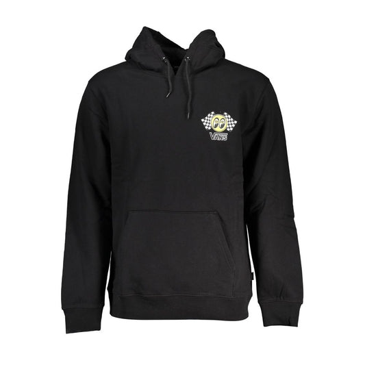 Schwarzer Baumwollpullover