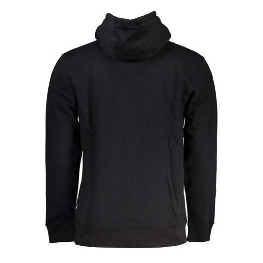 Schwarzer Baumwollpullover