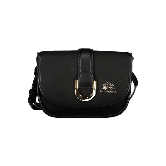 Schwarze Handtasche aus Polyethylen