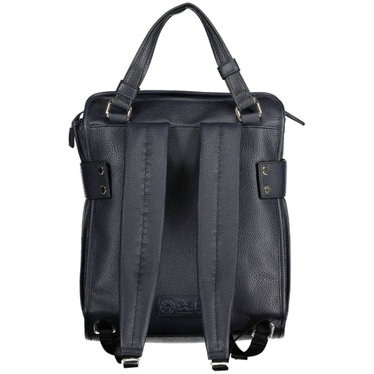 Blauer Polyethylen-Rucksack