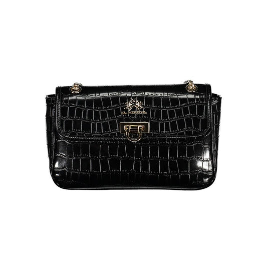 Schwarze Handtasche aus Polyethylen