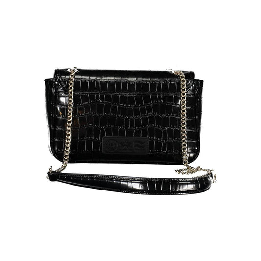 Schwarze Handtasche aus Polyethylen
