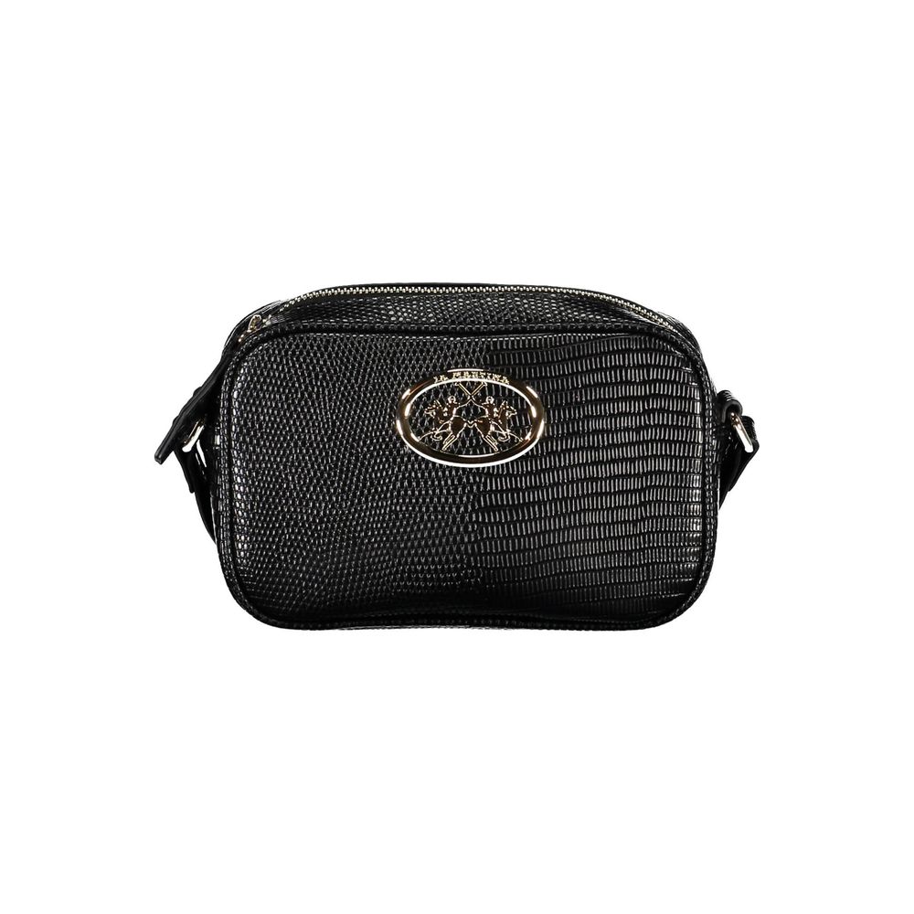 Schwarze Handtasche aus Polyethylen