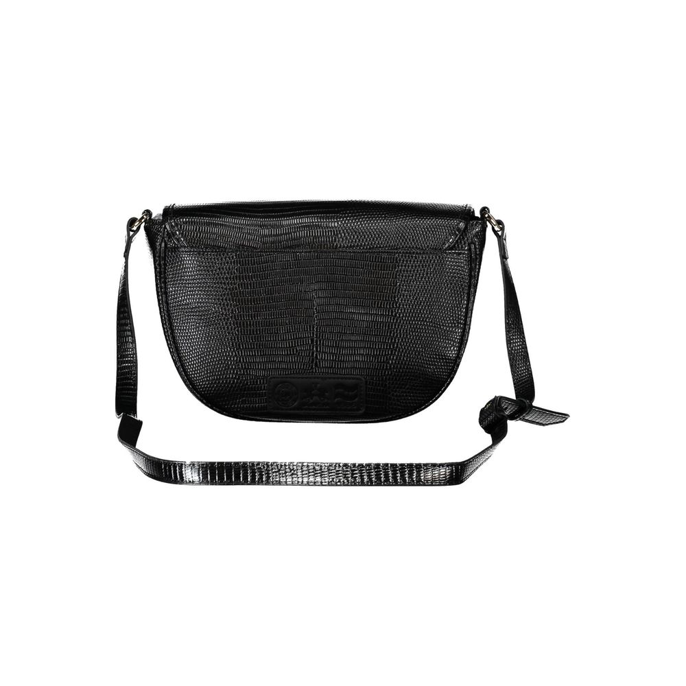 Schwarze Handtasche aus Polyethylen