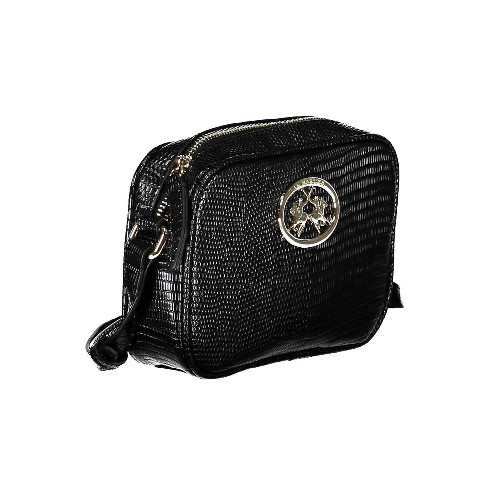 Schwarze Handtasche aus Polyethylen