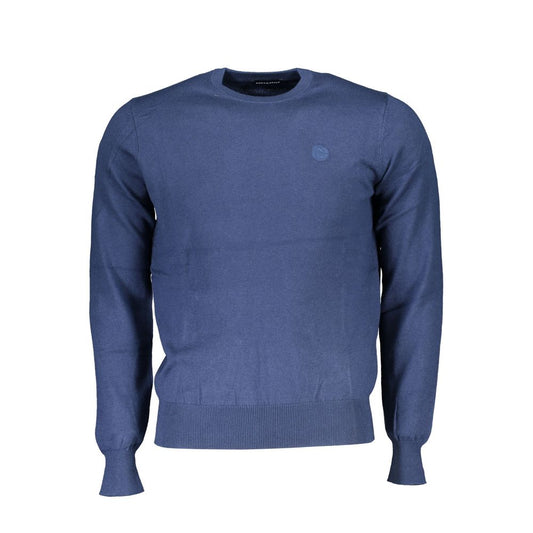 Blauer Stoffpullover