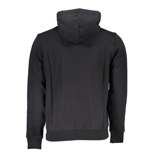 Schwarzer Baumwollpullover