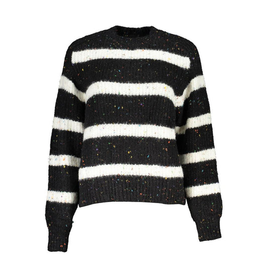 Schwarzer Polyesterpullover