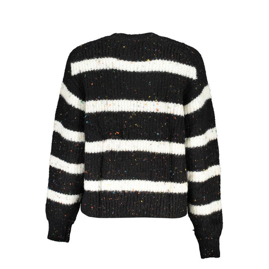 Schwarzer Polyesterpullover