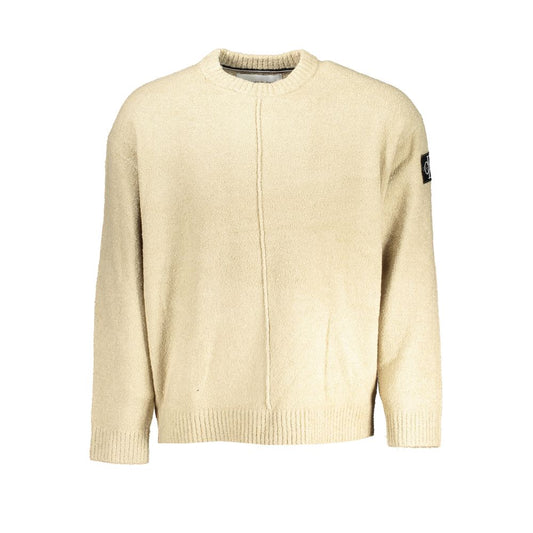 Beigefarbener Baumwollpullover