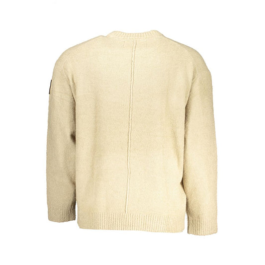 Beigefarbener Baumwollpullover