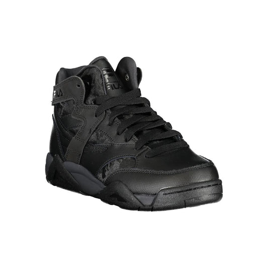 Black Polyester Sneaker