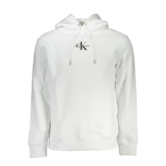 Weißer Baumwollpullover
