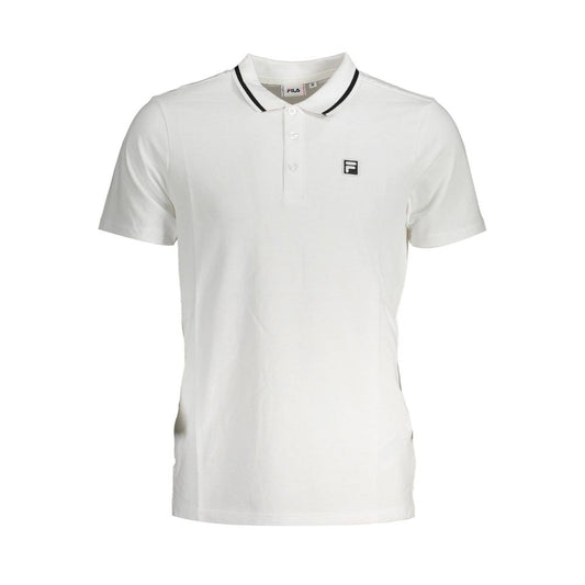 Weißes Poloshirt aus Baumwolle