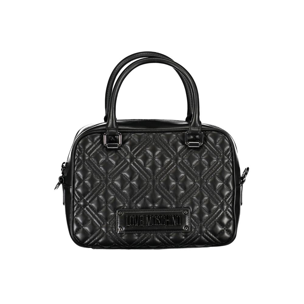 Schwarze Handtasche aus Polyethylen