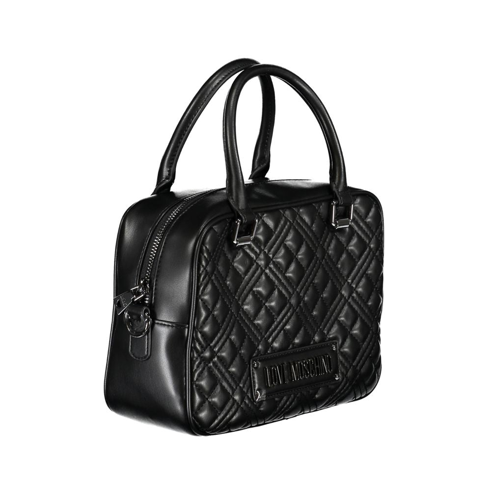 Schwarze Handtasche aus Polyethylen