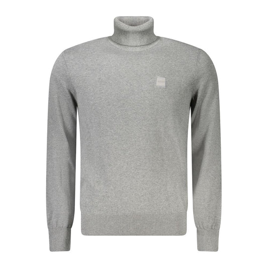 Grauer Baumwollpullover