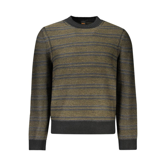 Schwarzer Wollpullover
