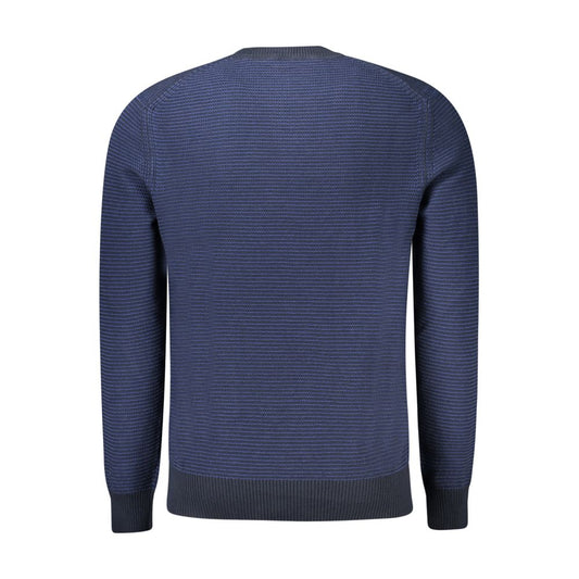 Blauer Baumwollpullover