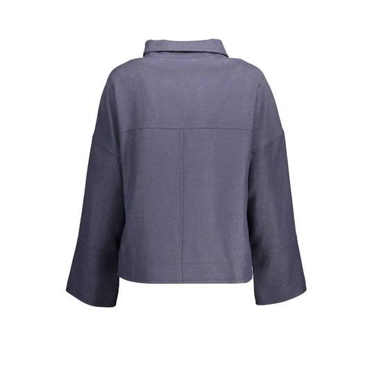 Blue Cotton Jackets & Coat